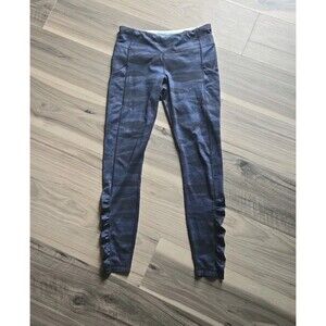 Lululemon Speed Tight Cozy Leggings Blue Camo Size 8
